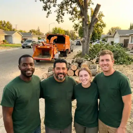 503 Tree Service crew after a Raleigh tree removal job